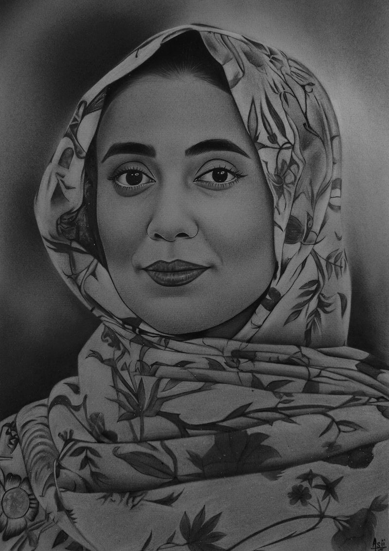 Kashish Bespoke Pencil Portrait – Custom Hand-Drawn Fine Art
