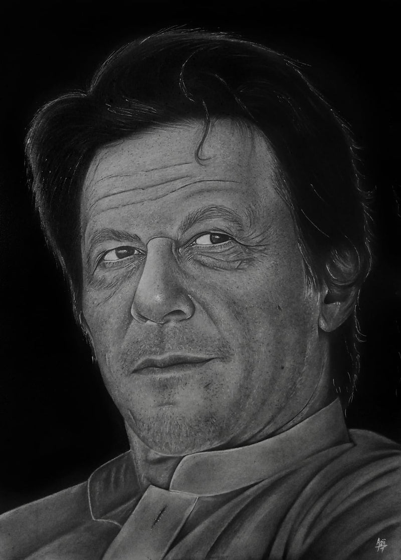"The Visionary" – Hand-Drawn Iconic Graphite Portrait