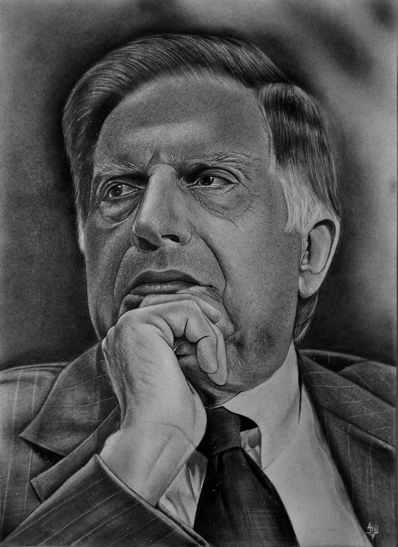 "The Titan" – Hand-Drawn Legacy Graphite Portrait