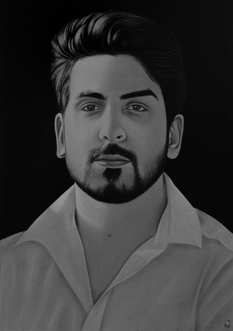 "The Signature" – High-Definition Hand-Drawn Portrait