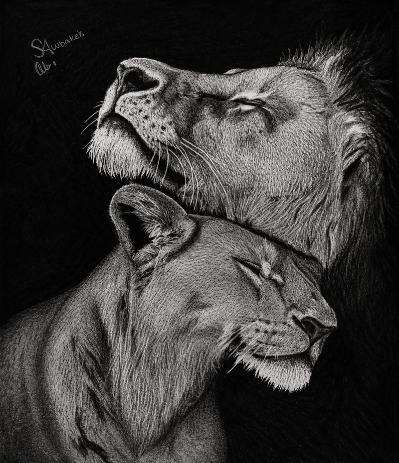"Eternal Bond" – Hand-Drawn Charcoal Art Print