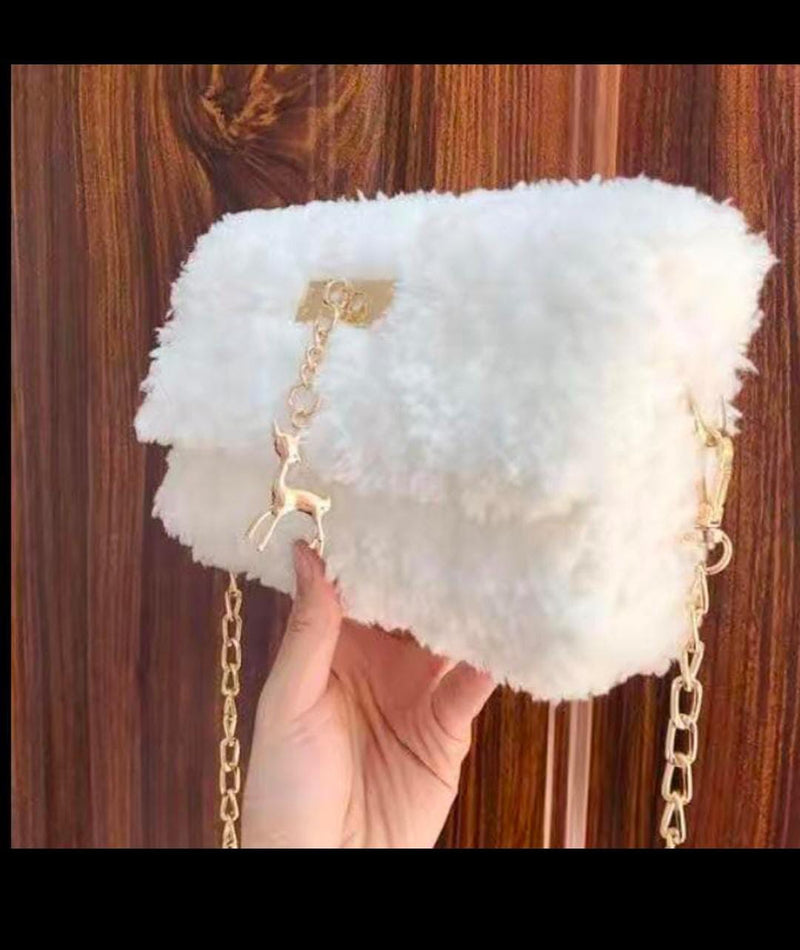 WHITE FLUR BAG-HANDMADE ABAILBE IN ALL COLORS