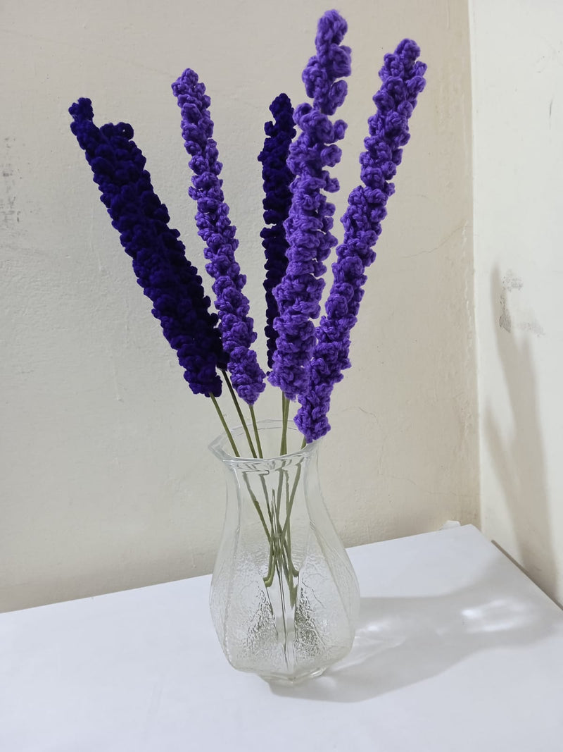CROCHET LAVENDER FLOWERS-HANDMADE AVAILABLE IN ALL DIFFERENT COLORS
