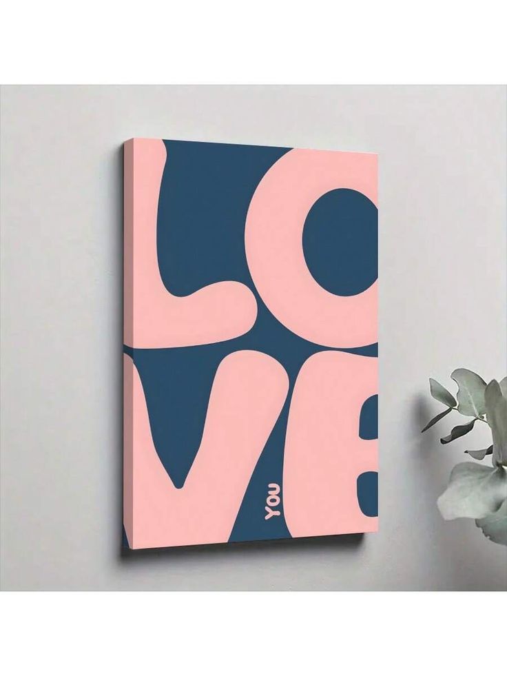LOVE PAINTING-ALL COLOR AVAILABLE-HANDMADE-size 16x24  1piece canvas painting