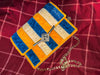 The "Citrus Teal" Striped Velvet Bag