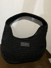 The "Obsidian" Crochet Crescent Hobo