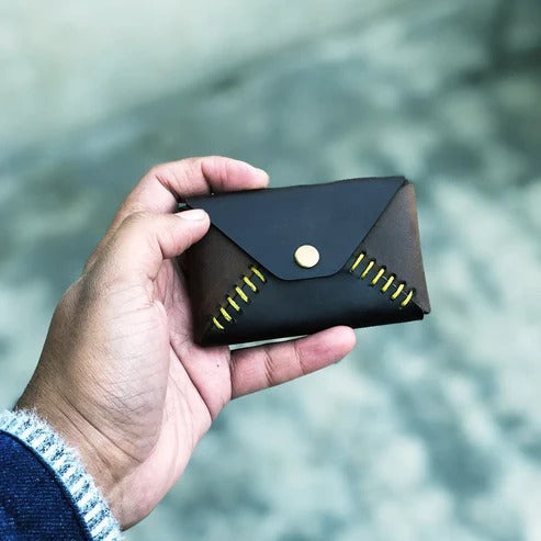 The "Contrast Envelope" Leather Card Sleeve