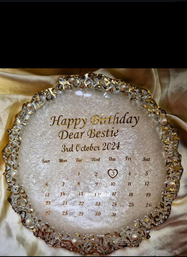 Gilded Marble Geode Tray