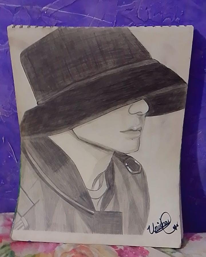 "The Silent Icon" – Hand-Drawn Graphite Portrait
