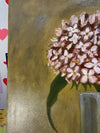 Still Life in Ochre – Original Floral Oil Painting on Canvas