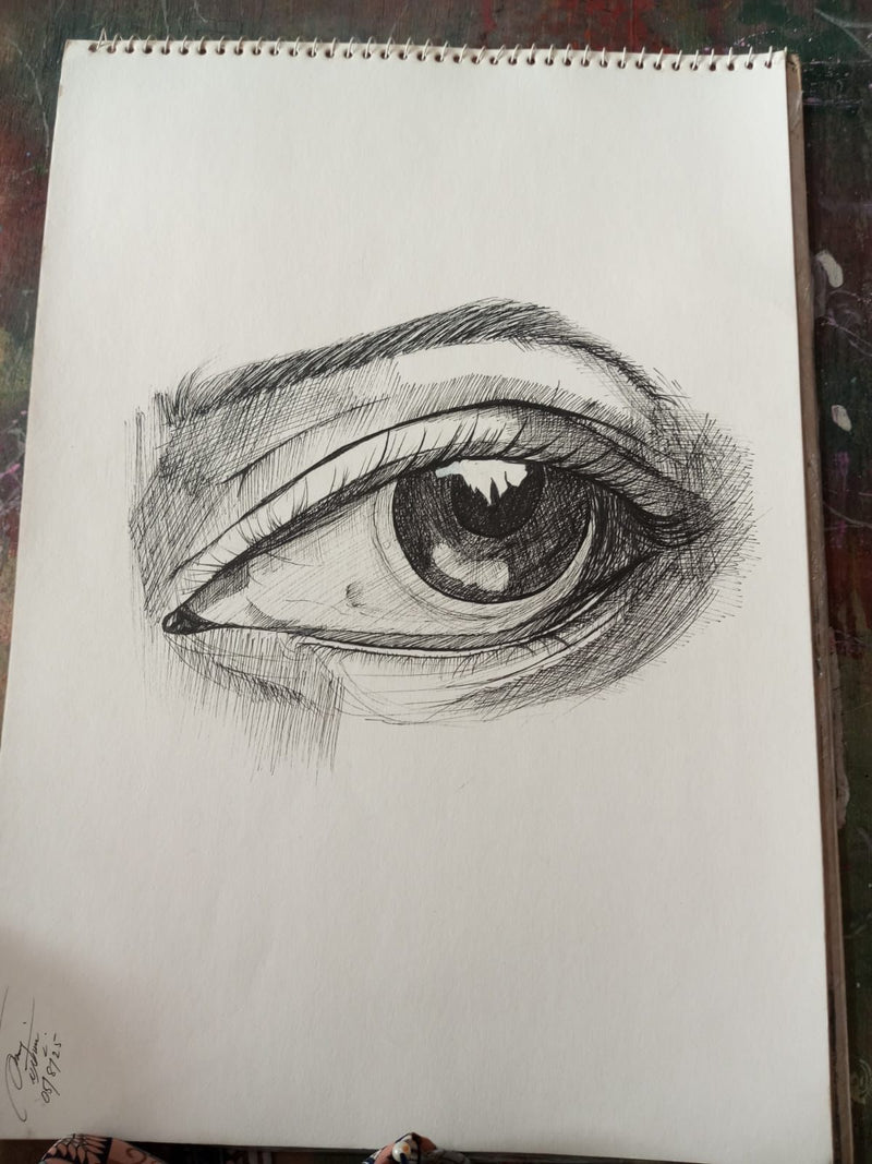 The Modern Profile – Hand-Drawn Realistic Charcoal Portrait