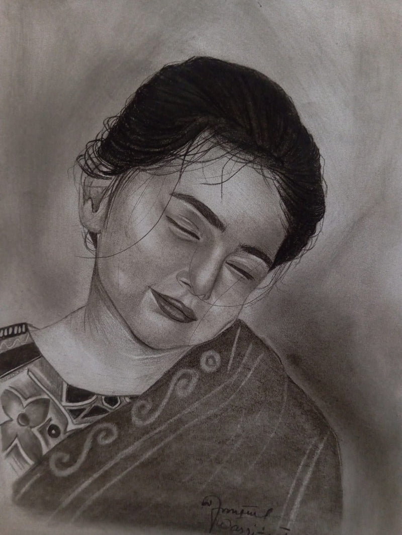 Bespoke Charcoal Portrait – Hand-Drawn Heritage Art