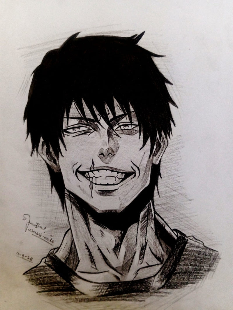 "The Sorcerer Killer" – Hand-Drawn Character Illustration