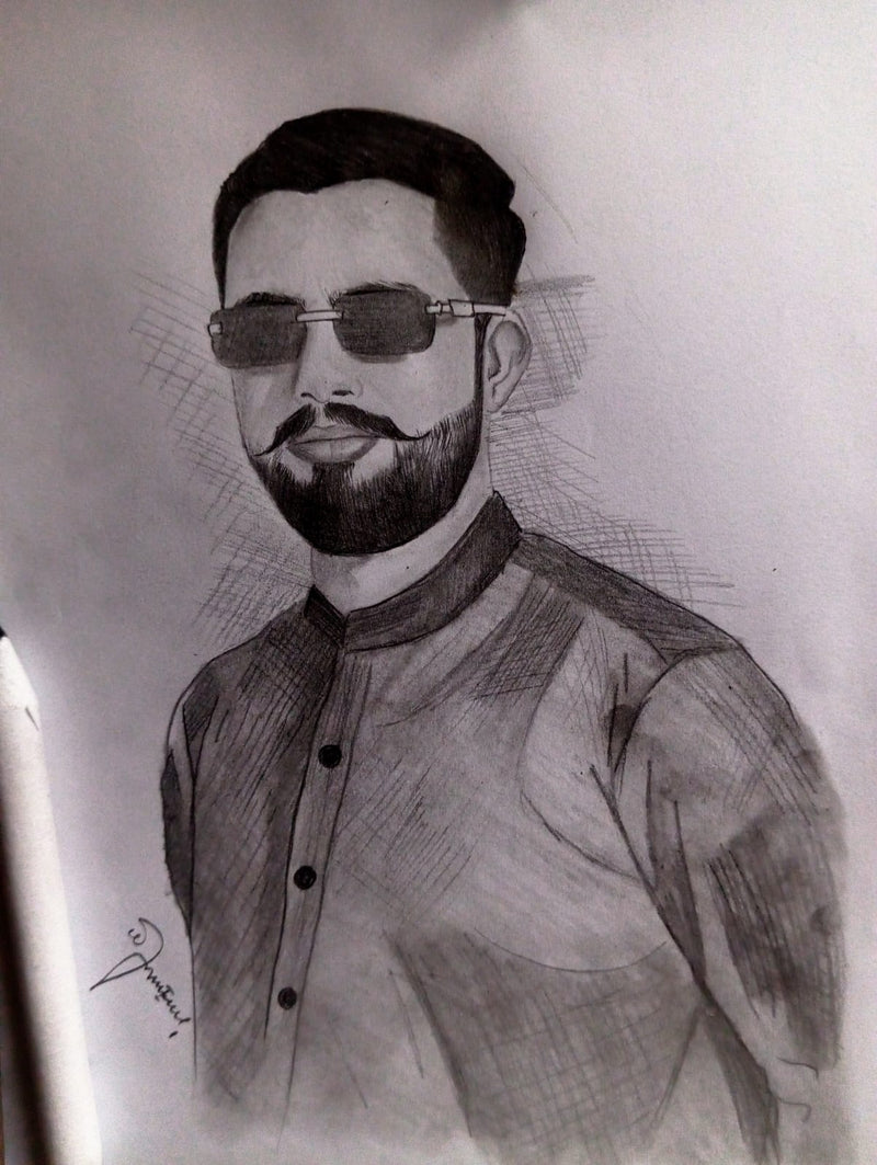 The Signature Portrait – Bespoke Hand-Drawn Lifestyle Art