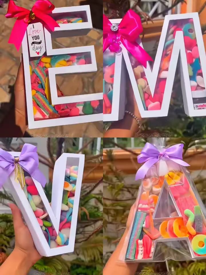 Personalized Alphabet Candy Box: Custom Initial Sweet Treat Gift