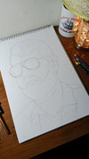 "The Modern Gentleman" – Hand-Drawn Graphite & Charcoal Portrait