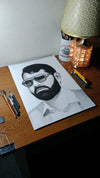 "The Modern Gentleman" – Hand-Drawn Graphite & Charcoal Portrait