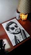 "The Framed Persona" – Professional Charcoal Portrait Print