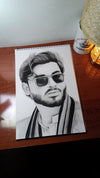 "The Framed Persona" – Professional Charcoal Portrait Print
