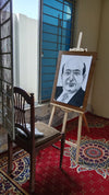 "The Distinguished Professional" – Hand-Drawn Charcoal Portrait