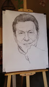 "Heritage & Honor" – Hand-Drawn Charcoal Portrait