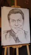 "Heritage & Honor" – Hand-Drawn Charcoal Portrait