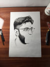Soul in Charcoal: Custom Hand-Drawn Portrait
