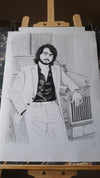he Gentleman’s Persona: Bespoke Charcoal Portrait