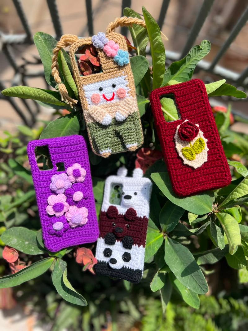Handmade Crochet Phone Cases – Cute Aesthetic & Floral Designs
