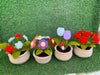 Handmade Crochet Potted Plants Collection – Maintenance-Free Desk Decor & Floral Keepsakes