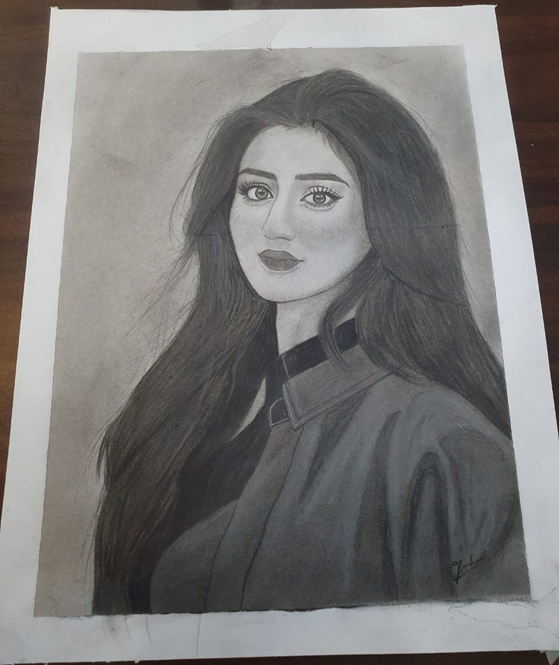 Custom Realistic Graphite Sketch – Handmade Portrait Artwork