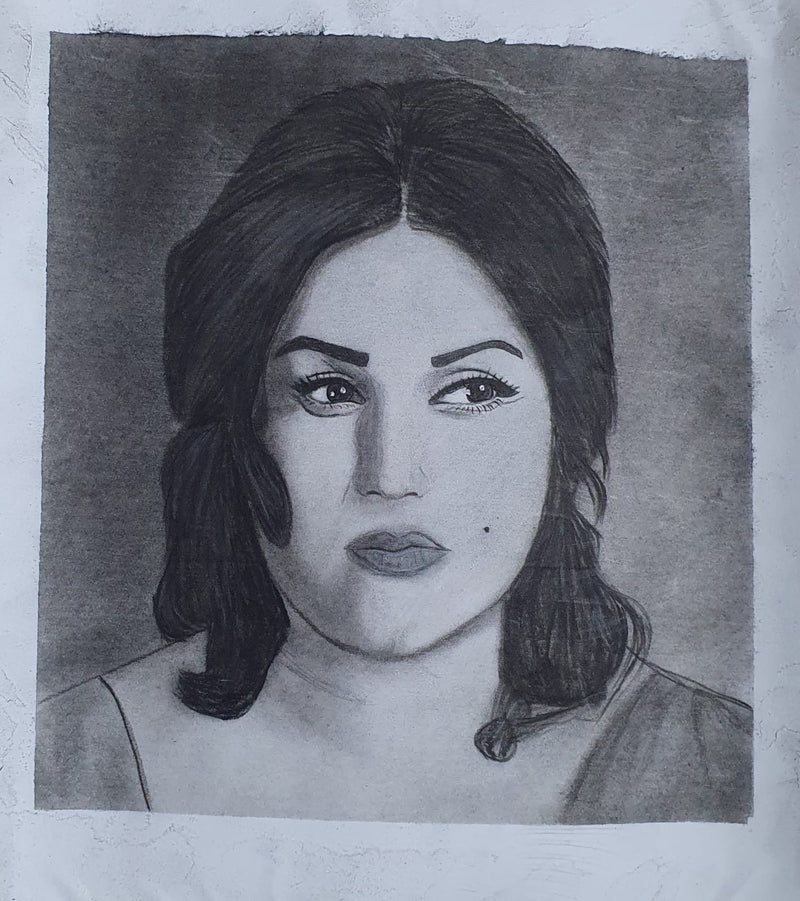 Custom Charcoal Portrait Sketch – Handmade Realistic Pencil Art