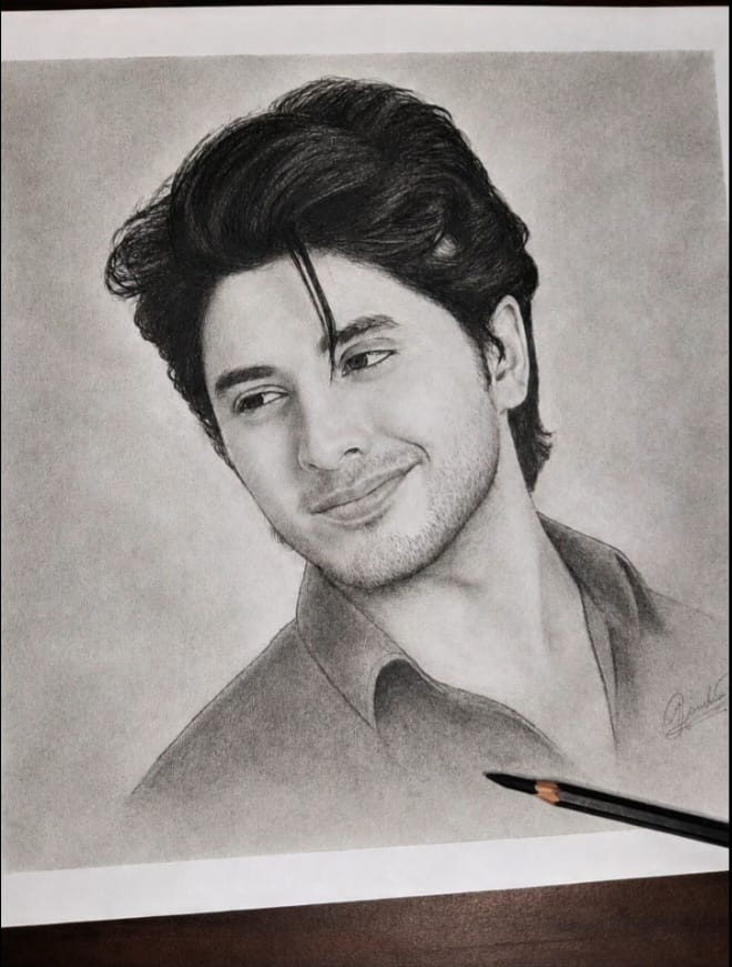 Custom Realistic Male Portrait Sketch – Hand-Drawn Graphite Pencil Art